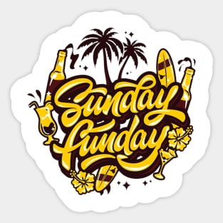 Funday Sunday Sticker